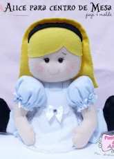Pontinhos de Amor -Felting Soft Doll Alice/Portuguese