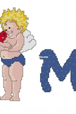 ABC Cupido M from Las Labores de Ana Baby 25 PCS