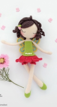 Bluu Bunny Crochet - Renata Volent - Flower Fairy - Fada das Flores - Portuguese - Translated
