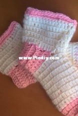 pink and white socks