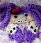 Lalaloopsy Inspired Hat and Mitts!!