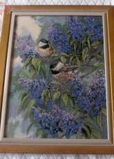 Dimensions 35258 Chickadees and Lilacs