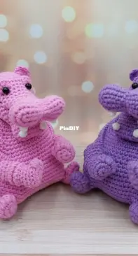 SvetaCrochet - Svetlana Kononenko - Fiona the cute chubby hippopotamus
