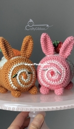 Crafty Gibbon - Anne Farichai - Bunny Roll Cake - Strawberry / Carrot - Free