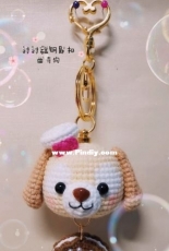 Jie Mo Sheng Yu Pian Er - Pair up keychain Cookie dog