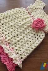 Andree Tünde - Cream Pink Baby Dress