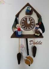 a clock with a mouse