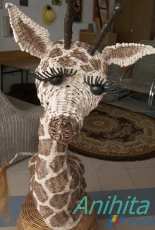 Giraffe - paper wicker