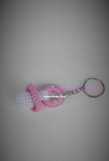 Pacifier keychain with packaging