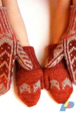 Foxy Mittens by Møyfrid (Frida) Engeset -Eng,Norsk-Free