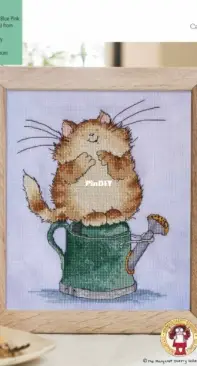Garden Friend - Cat & Watering Can by Margaret Sherry from The World of Cross Stitching 331