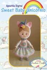 Andrea Crafts - Sweet baby Unicórnio / Sweet Baby Unicorn Felt Pattern - Portuguese - Free