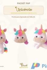 Timart - Packet Pap - Unicorn - Felt - Portuguese