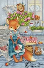 Lizzy in the Garden by Natalia Dervish