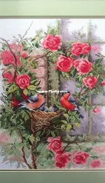 Lanarte 34808 - Birds Nest and Roses
