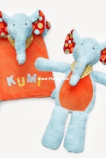Kullaloo - Doppel-Nähanleitung Elefant „KUMI“ als Stofftier und Schnuffeltuch