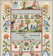 The Vermillion Stitchery 512 The Wisdom Sampler XSD