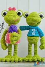 One and Two Company - Carolina Guzman -  Kelly the Frog Amigurumi