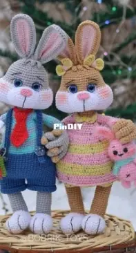 Bobrik toys - Natalia Bober - Hares Bugs and Bunny - Russian