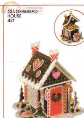 Dick Martin Design-421-GingerBread House /Plastic Canvas