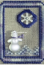 Mill Hill Wichelt Imports - Winter Snow by Karen Dudzinski of Textured Treasures, January 2014 - FREE
