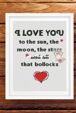 Smart Cross Stitch - I Love You - Free