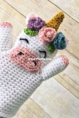 EkayG Crafts - Erin Green - Unicorn Hand Puppet Pattern -Free