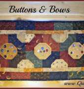 MOda Bake Shop-Buttons and Bows Table Runner