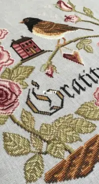 Cottage Garden Samplings - Heart Full of Gratitude XSD