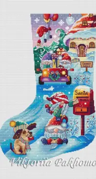 Cross stitch kit Fairytale Christmas Stocking - PANNA > PANNA