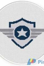 Daily Cross Stitch - Flying Badge