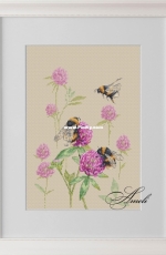 Bumblebees in Clover by Anna Smith (Kuznetsova) XSD