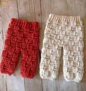 Basket Weave Baby Pants or Shorties by Crochet by Jennifer