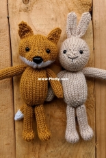 Fox & Bunny by Rachel Borello Carroll-Free