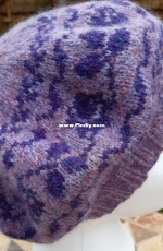 Rainbow Violet Slouchy Tam by Janet Stimson-Free