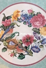 Janlynn 125-49  Bluebird Floral by Donna Vermillion Giampa