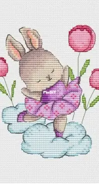 Paradise Stitch - Lilac Bunny by Olga Lankevich
