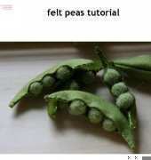 Unknow Designer-Felt Peas  Tutorial