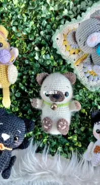 Bhindi crochet - Celeste Ronzano - Two position kittens -  Gatitos dos posiciones - Spanish