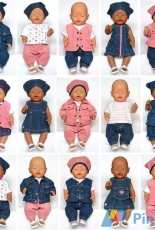 Wollyonline-BD1604-Baby Jeans-Doll Clothes-Dutch