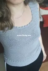 Bobble crochet top