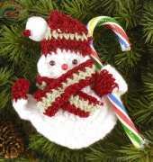 Paula Wendland - Snowman Candy Cane Holder - Free