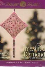 Mill Hill- MH22-3303-Tiny Treasured Diamond Pink Champagne-Beaded Cross Stitch
