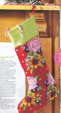 Presents For You! - Floral Stocking by Lesley Teare from Cross Stitch Gold 105