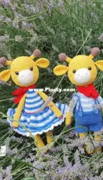 crochetfriendslab  - Giraffe couple