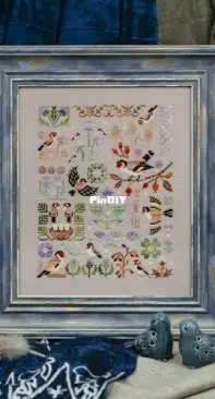 OwlForest Embroidery - Goldfinches - XSD