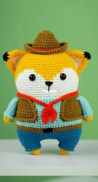 Lennutas - Nutas Nguyen - Crochet Fox In Cowboy Style  - English