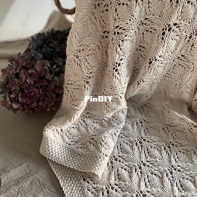Flora Blanket / Tæppe /Teppe / Filt / Decke by Knitting for Sif - English