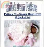 Shifio Pattern 32 Snowy Rose Dress and Jacket Set
