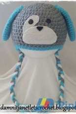 Damn it Janet let's Crochet - Janet Carrillo - Doggy Earflap Beanie - Free